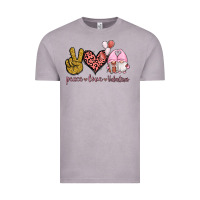 Vintage Zinc Peace Love Valentines Gnomes Vintage Tee - Jasminsmagicworld