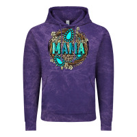 Cloud Purple Mama with gemstone leopard Mother's Day Vintage Hoodie - FaDigitalArtStudio