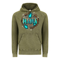 Vintage Olive Mama with gemstone leopard Mother's Day Vintage Hoodie - FaDigitalArtStudio