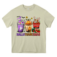 Mossy hallothanksmas coffee cups Heavy Core Tee - texasbilliewilder