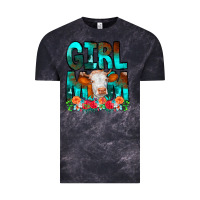 Cloud Black Girl Mom Cow Flowers Vintage Tee - CowCowDesign