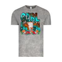 Cloud Rock Girl Mom Cow Flowers Vintage Tee - CowCowDesign