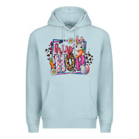 Blue Mist hip hop Premium Hoodie - CowhideDigitalArt