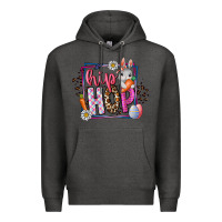 Charcoal Heather hip hop Premium Hoodie - CowhideDigitalArt