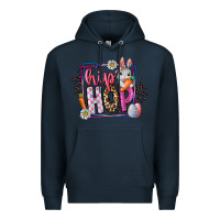 Navy hip hop Premium Hoodie - CowhideDigitalArt