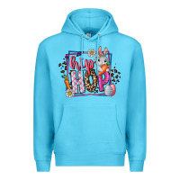 Ocean Blue hip hop Premium Hoodie - CowhideDigitalArt