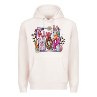 Pale Pink hip hop Premium Hoodie - CowhideDigitalArt