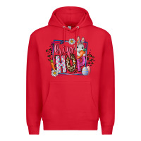 Red hip hop Premium Hoodie - CowhideDigitalArt