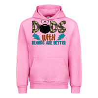 Fuchsia Pink dads with beards are better Urban Hoodie - JahusDesignShop