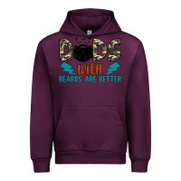 Mauve Wine dads with beards are better Urban Hoodie - JahusDesignShop