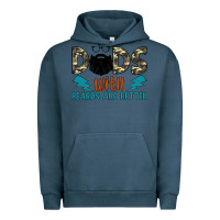 Pigment Midnight Navy dads with beards are better Urban Hoodie - JahusDesignShop