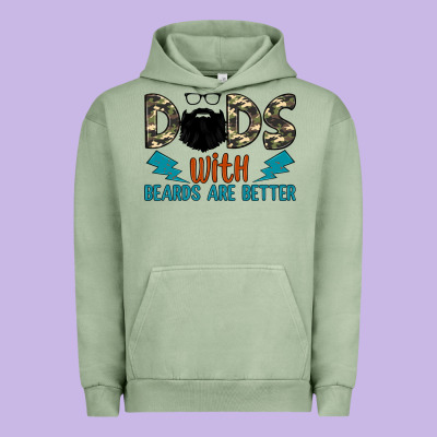 Dads With Beards Are Better Urban Hoodie Designed By Jahusdesignshop