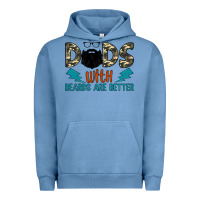 Pigment Pebble Blue dads with beards are better Urban Hoodie - JahusDesignShop