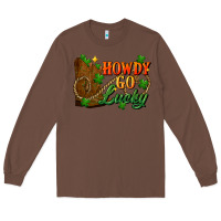 Chestnut Howdy go lucky st. patricks day Long Sleeve Tee - FaDigitalArtStudio