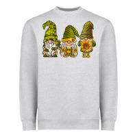 Heather Grey sunflower gnomies Heavyweight Sweatshirt - BarkalooDesign