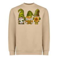 Mushroom sunflower gnomies Heavyweight Sweatshirt - BarkalooDesign