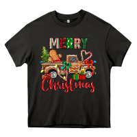 Asphalt merry christmas gingerbread truck Heavy Core Tee - texasbilliewilder
