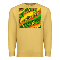 Antique Gold st patricks coin and shamrock Premium Sweatshirt - AdoDesignShop