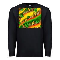 Black st patricks coin and shamrock Premium Sweatshirt - AdoDesignShop
