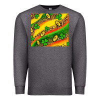 Charcoal Heather st patricks coin and shamrock Premium Sweatshirt - AdoDesignShop