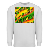 Dove Grey st patricks coin and shamrock Premium Sweatshirt - AdoDesignShop