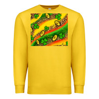 Lemon st patricks coin and shamrock Premium Sweatshirt - AdoDesignShop