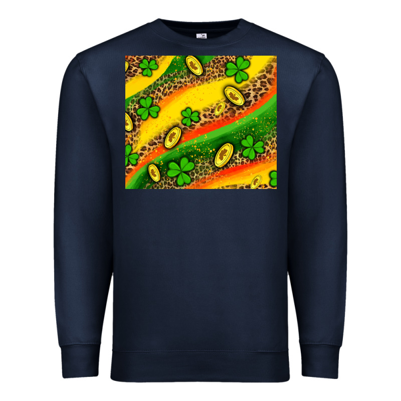 St Patricks Coin And Shamrock Premium Sweatshirt by AdoDesignShop | Teevron