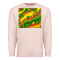 Pale Pink st patricks coin and shamrock Premium Sweatshirt - AdoDesignShop