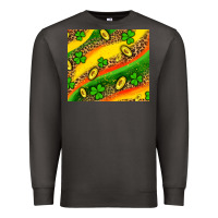 Smoke st patricks coin and shamrock Premium Sweatshirt - AdoDesignShop