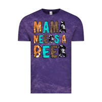 Cloud Purple Mama Needs a Beer Vintage Tee - CowCowDesign