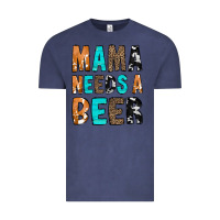 Vintage Denim Mama Needs a Beer Vintage Tee - CowCowDesign