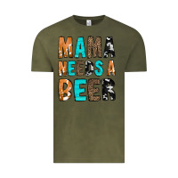 Vintage Olive Mama Needs a Beer Vintage Tee - CowCowDesign