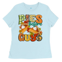 Baby Blue pies before guys Ladies Tee - CowGirlArtShop