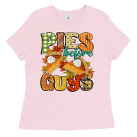 Bubblegum Pink pies before guys Ladies Tee - CowGirlArtShop