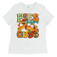 White pies before guys Ladies Tee - CowGirlArtShop