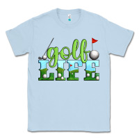 Dusty Blue golf life Classic Tee - Artiststas