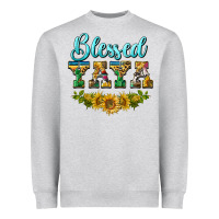 Heather Grey blessed yaya Heavyweight Sweatshirt - BarkalooDesign