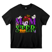Black Momster Halloween Heavy Core Tee - NancyCooperArtShop