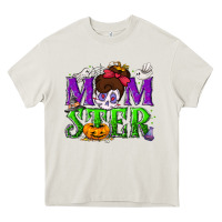 Cream Momster Halloween Heavy Core Tee - NancyCooperArtShop