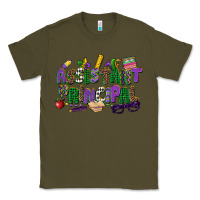 Army Green assistant principal mardi gras Classic Tee - CowGirlArtShop