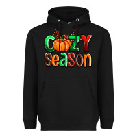 Black cozy season with fall colors palette and pumpkin Heavyweight Hoodie - AdoDesignShop