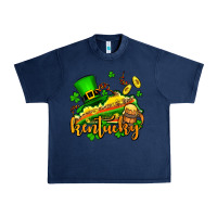 Navy St. Patrick's Kentucky map Urban Heavy Tee - OliviaCreatesArt