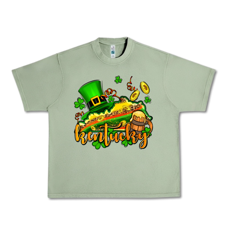 St. Patrick's Kentucky Map Urban Heavy Tee by OliviaCreatesArt | Teevron
