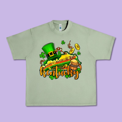 St. Patrick's Kentucky Map Urban Heavy Tee Designed By Oliviacreatesart