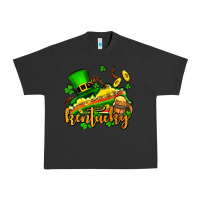 Pigment Black St. Patrick's Kentucky map Urban Heavy Tee - OliviaCreatesArt