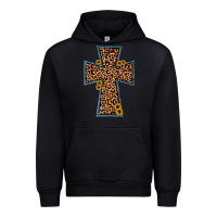 Black leopard sunflower cross Urban Hoodie - JahusDesignShop
