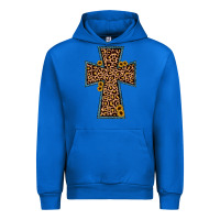 Cobalt leopard sunflower cross Urban Hoodie - JahusDesignShop
