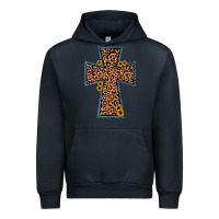 Navy leopard sunflower cross Urban Hoodie - JahusDesignShop