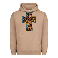 Pigment Burro leopard sunflower cross Urban Hoodie - JahusDesignShop