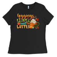 Black leaves and lattes Ladies Tee - CowGirlArtShop